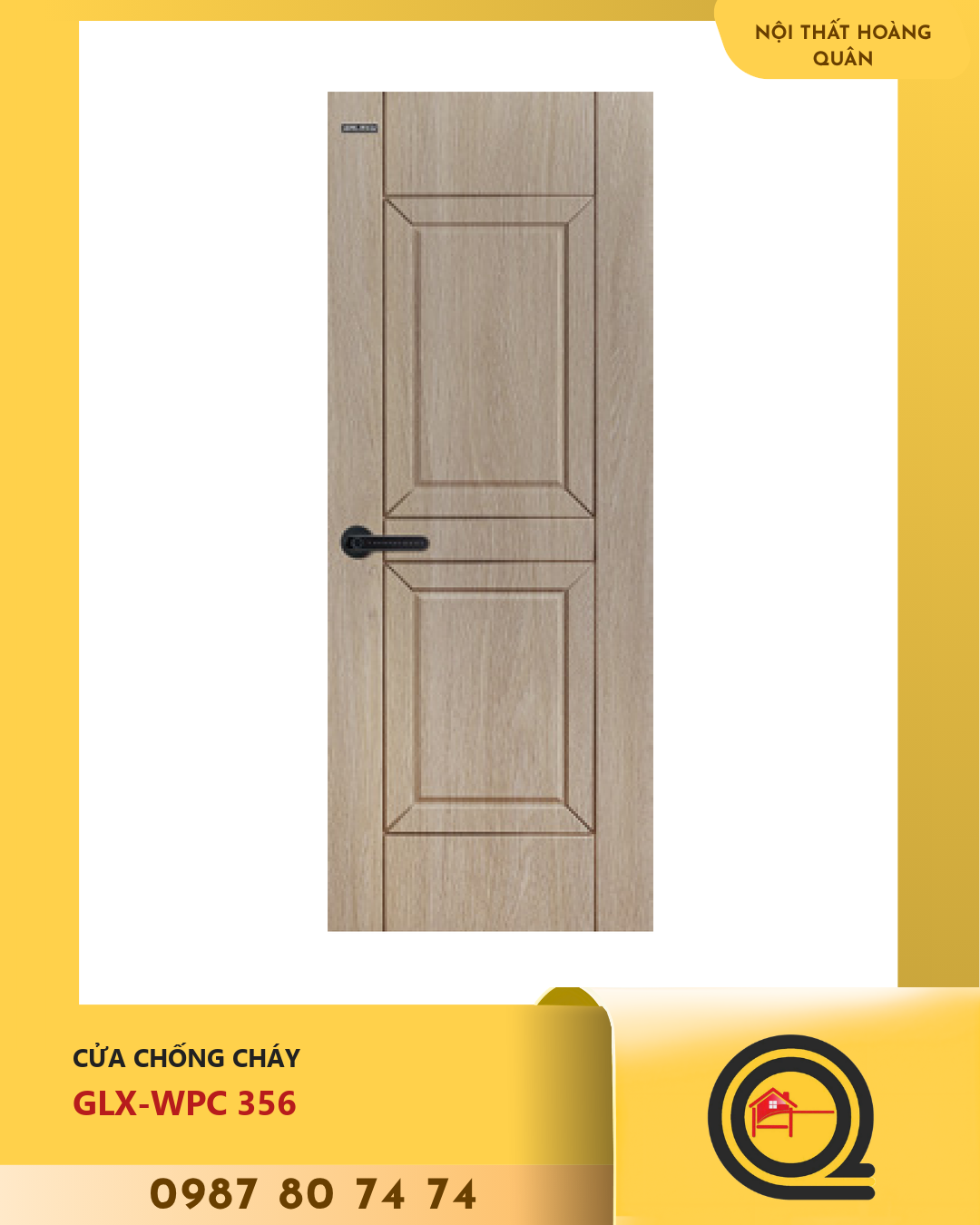 Cửa Nhựa Gỗ WPC GLX-WPC 356
